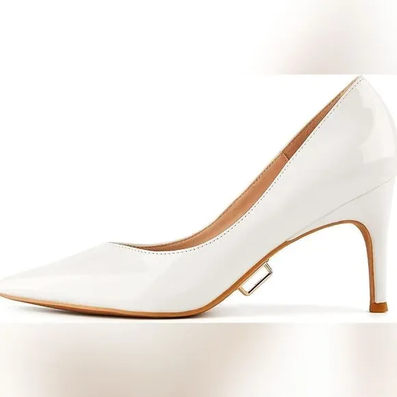 (75-3733) Coutgo Women's Removable Rhinestone Strap Pointed Toe Sz 6.5 - Picture 9 of 10